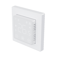 Termostato WiFi de ahorro de energía con ajustes programables semanales, compatible con las series ABB, Schneider y Berker Frame