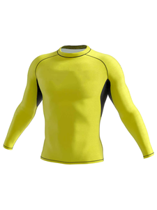 Wholesale Men's long Sleeve MMA Rashguard Compression Shirt BJJ Jiu Jitsu Grappling Training Sports Gym Fitness Wear - Product Image 5