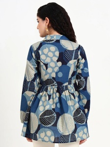 เดรสผ้าฝ้ายพิมพ์ลายดอกไม้คุณภาพดี คอเหลี่ยม ผ้าฝ้าย 100% สไตล์ลำลอง ใส่เที่ยวทะเลช่วงฤดูร้อน - Product Image 2