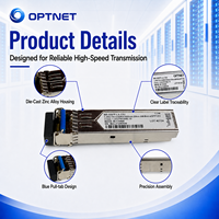 Módulo Óptico Monomodo BiDi LC de 1.25G y 20km para Redes Ethernet y de Acceso Empresariales, Transceptor ESFP de 1310nm TX y 1550nm RX