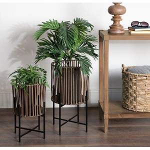 Maceta de mimbre tejida a mano al por mayor, cestas para macetas, decoración del hogar, cestas de mimbre, macetas para plantas de interior, Decoración de mesa - Product Image 6