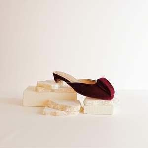 Sandales à talons bas en bordeaux écologiques de qualité supérieure, nouveau produit exclusif KMS, matériaux EVA de haute qualité, fabrication artisanale en Indonésie - Product Image 5