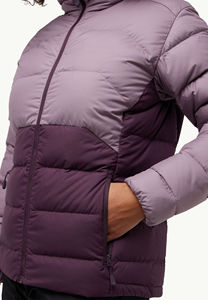 Veste matelassée décontractée pour femmes à capuche, respirante, séchage rapide, coupe-vent, légère, en polyester imprimé brut, rembourrage en coton - Product Image 3