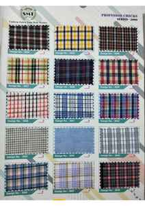 ชุดนักเรียนย้อมเส้นด้ายผ้าตรวจสอบวัสดุคุณภาพดีสำหรับนักเรียนส่งออกจากอินเดีย - Product Image 2