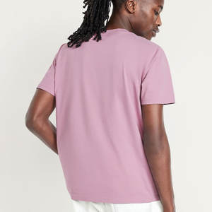 Camiseta holgada de colores de media manga, camiseta sencilla y cómoda de media manga para hombre, camisetas lisas de cuello redondo para hombre - Product Image 5