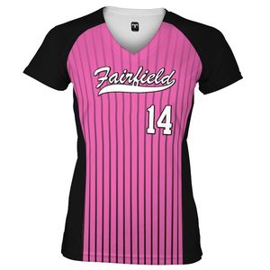 Hole Sale Camisas de softball de marca con logotipo frontal Camiseta deportiva transpirable de talla grande - Product Image 5