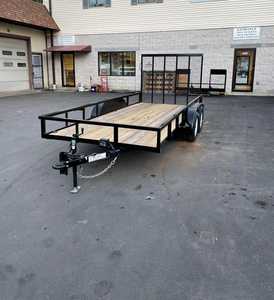 Remolque Utilitario Serie GW de Doble Eje con Rieles Laterales de Malla y Plataforma de Madera para Transporte Agrícola - Product Image 3