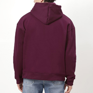 100% coton en gros coton lourd surdimensionné hommes sweats à capuche Logo personnalisé Streetwear plaine conception sweats à capuche - Product Image 2