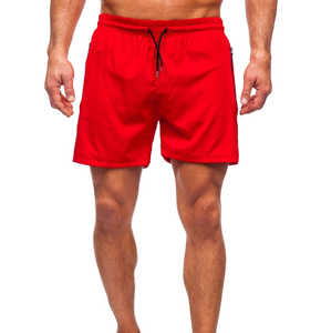 Pantalones cortos de natación de Material de nailon para hombre, pantalones cortos de baño transpirables con cierre de cordón, cintura elástica cómoda OEM ODM - Product Image 1