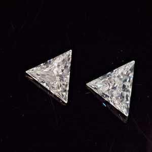 พลอยเพชรโมอิสสีขาวตัดด้วยตนเองสำหรับทำเครื่องประดับหินคุณภาพสูงตัดด้วยตนเอง - Product Image 2