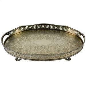 Handcrafted Wedding Party Tabletop Decorating Catering Serving Tray Handcrafted Copper Plated <b>Metal</b> Serving Dish Serving Dish - Product Image 3