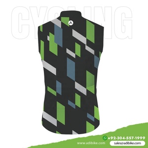Jersey de Ciclismo Personalizado Sublimado Ecológico sin Mangas, Tejido Transpirable que Absorbe la Humedad, Resistente al Viento, Talla Grande - Product Image 3
