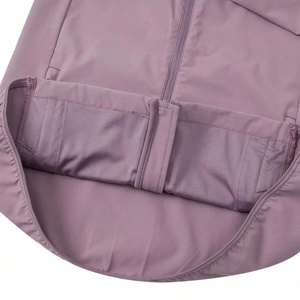 Veste de survêtement zippée en polyester avec logo personnalisé pour hommes veste de sport de jogging à blocs de couleurs avec col montant - Product Image 6