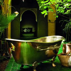 La baignoire en laiton offre une durabilité inégalée, restant solide pendant des décennies sans se déformer, ne se fissurer ni perdre sa solidité structurelle. - Product Image 6