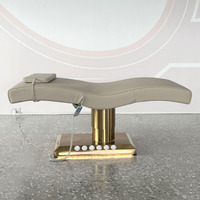 Table de massage électrique moderne réglable en hauteur avec revêtement en cuir PU, 3 moteurs, pliable, pour salon, spa et atelier