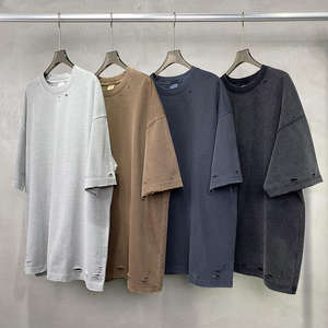 T-shirt en coton 100% 275GSM, coupe ample, décontracté pour homme, t-shirt ample, t-shirt en coton 100% vierge, t-shirt personnalisé - Product Image 6