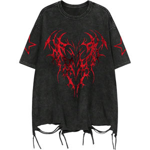 Venta caliente Nuevas llegadas Camisetas para hombres Nueva moda Patrón sólido Ringer Peso ligero Ropa de calle Camisetas para hombres en venta - Product Image 1