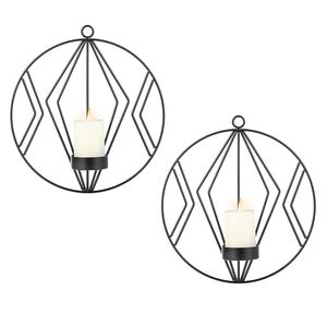 Modern Design <b>Wall</b> Mounted Hexagonal Shape Metal <b>Candle</b> Stand <b>Candle</b> Votive <b>Holder</b> for Living Room Lighting Decoration - Product Image 5