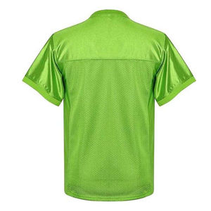Bas quantité minimale de commande personnalisé rouge blanc noir maille maillot de Football hommes femmes col en V à manches courtes 100% Polyester Anti-UV Football américain - Product Image 3
