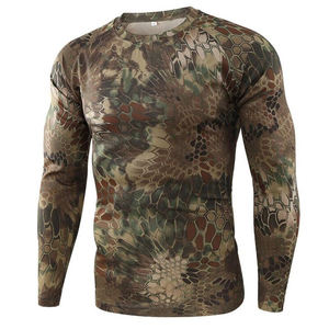 T-shirt de chasse pour homme à manches longues en toile respirante, antibactérienne, écologique et à séchage rapide, avec design personnalisable - Product Image 5