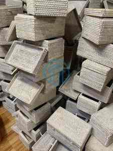 อุปกรณ์หวายทรงหอยเชลล์หรูหราที่เก็บของใช้บนโต๊ะอาหารทำด้วยมือสำหรับโต๊ะอาหารและตกแต่งภายในบ้าน - Product Image 6