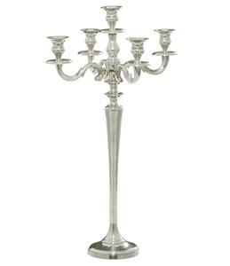 Candélabre en aluminium de concepteur poli brillant pour le bougeoir de pièce maîtresse de partie de décor de salon de haute qualité. - Product Image 6
