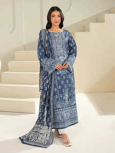 Exportadores de Jilani presentan tela de algodón con estampado de césped Shalwar Kameez Dupatta elegante para cualquier ocasión indio pakistaní - Product Image 3