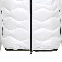 Manteau d'hiver à capuche OEM, doudoune blanche à capuche sous marque privée, veste d'hiver blanche personnalisée, doudoune rembourrée en gros