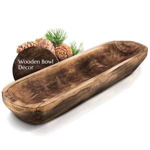 Handmade <b>Large</b> Mango Wood Dough <b>Bowl</b> Natural <b>Wooden</b> Bread <b>Bowl</b> Wholesale Factory Price - Product Image 1