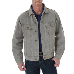 Veste en jean pour homme, fabrication en usine, sans capuche, boutons sur le devant, veste en jean personnalisée imprimée - Product Image 4