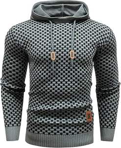 Sudadera con Capucha de Algodón Puro Color Gris Nave de Guerra, Estilo Retro Americano, de Gran Venta, Color Sólido de Moda, Aspecto Desgastado para Hombre y Mujer - Product Image 3