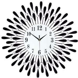 Large Size Modern Iron Decorative <b>Antiqued</b> Nordic Design Metal Wall <b>Clock</b> New Wholesale Design with Creative Needle Display - Product Image 1