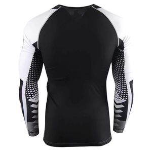 Rashguard Man BJJ Custom Top Quality Judo Running Polyester Workout <b>Compression</b> and Loose T <b>Shirts</b> Guards Rash Guard <b>for</b> <b>Men</b> - Product Image 3