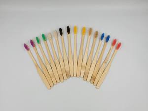 Violet Ultra Doux Poils Bambou Brosse Dégradable Écologique Tasses À Thé Soucoupes Couleur Naturelle Coloré Fabriqué au Vietnam - Product Image 3