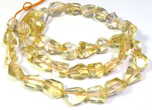 Citrine naturelle Tumble perles à facettes 16 "brin jaunâtre gemmes améthyste opale 9-15mm perles coupées pour bijoux pierres précieuses en vrac - Product Image 6
