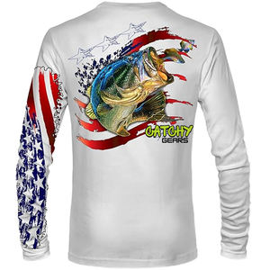 เสื้อใส่ตกปลาแขนยาวของผู้ชายเสื้อทัวร์นาเมนท์แห้งเร็วป้องกันรังสียูวีกันลมระบายอากาศ - Product Image 6