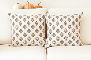 Fall Pillow <b>Covers</b> 18x18-Autumn <b>Throw</b> Cushion Case-Farmhouse Thanksgiving Decor for <b>Sofa</b>, Couch, Home,&Outdoor-Goldenrod Beige - Product Image 3