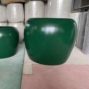 Durable Lightweight Fiberglass and Fiberstone Planter Flower Pot Polystone <b>Trough</b> for Home and Commercial Project - Product Image 1