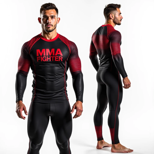Garde-éruption BJJ personnalisé de haute qualité à impression par sublimation Équipement d'entraînement MMA respirant et durable de haute qualité pour les arts martiaux - Product Image 1