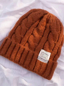 หมวกบีนนี่แจ็คการ์ดใส่ได้ทั้งชายและหญิงสำหรับฤดูใบไม้ร่วงฤดูหนาว - Product Image 6