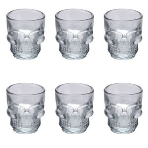 Set di 6 Bicchieri Originali per Liquori da 50ml con Design a Teschio - Product Image 1