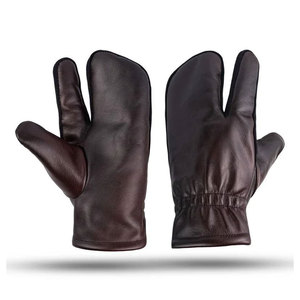 Guantes para hornear de cuero resistentes a altas temperaturas para barbacoa, parrilla y horno, guantes duraderos de protección contra el calor para chefs y panaderos - Product Image 1