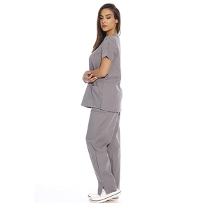 Conjunto de Uniformes Médicos Personalizables con Logotipo para Hombre, Uniformes Quirúrgicos Lisos para Hospital, Uniformes Médicos al por Mayor para Doctores y Enfermeras, Conjuntos de Uniformes de Spandex/Poliéster - Product Image 2