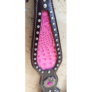 Thiết Kế Mới Chất Lượng Cao Cao Cấp Horse Show Yên Tack Phía Tây Da Headstall Cổ Áo Ngực - Product Image 5