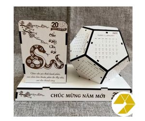 High Quality Wooden Calendar Made in Vietnam Elegant Style Premium Wooden Calendar for Wholesale Office and Home Decoration - Product Image 5
