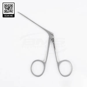 คีมจับเนื้อเยื่อคุณภาพสูง คีมจับเนื้อเยื่อแบบจระเข้ คีมจับเนื้อเยื่อแบบจระเข้สแตนเลส เครื่องมือผ่าตัดหู คอ จมูก ชุดเครื่องมือสำหรับการสอดใส่และถอดชิ้นเนื้อ - Product Image 1