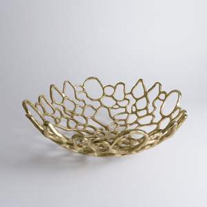 Bol en fonte d'aluminium pour la décoration de la cuisine avec une construction métallique solide et durable pour un usage domestique quotidien - Product Image 1