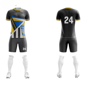 Colección única Camiseta de fútbol Conjunto de uniforme de fútbol personalizado Camiseta deportiva y pantalones cortos atléticos para hombres - Product Image 2