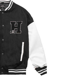 Personalizado hombres Varsity chaqueta de lana de cuero estilo Letterman Universidad bomber chaqueta streetwear moda prendas de vestir exteriores fabricante - Product Image 3