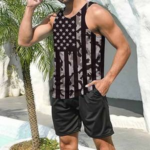 Camisetas de entrenamiento muscular para hombre de alta elasticidad sin mangas Quicky Dry Gym Running Tank Tops made by Dress Sports - Product Image 5